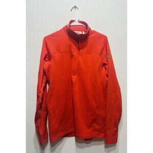 Fjällräven Sweatshirt Small Quarter Zip Orange Crewneck Pullover Gorpcore